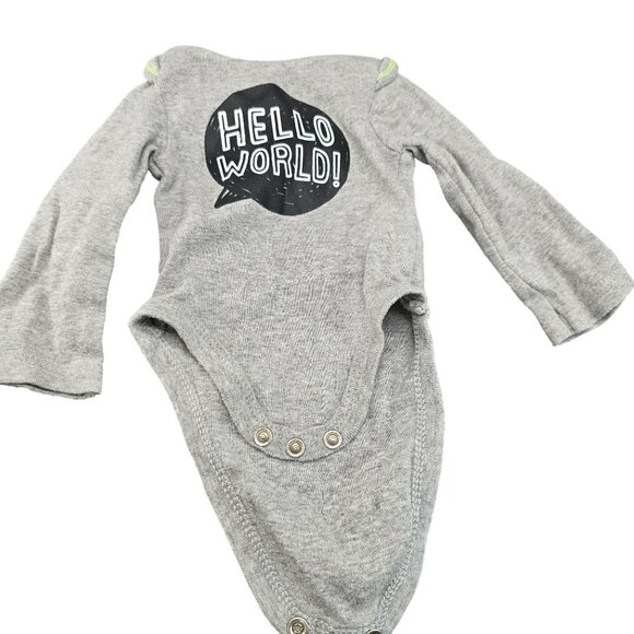 Baby Footed Sleepers & Wrap Bodysuit Set Newborn Lemon/Animal Prints JJ3933 - Picture 14 of 16